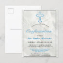 Recherche de confirmation garçon cartes invitations Classique