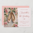 Search for ballet shoes invitations Roses