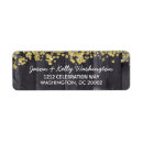 Search for faux gold foil confetti return address labels Glitter