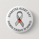 Search for diabetes buttons Diabetes awareness month