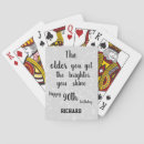 Search for 90th birthday playing cards Modern