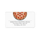 Search for pizza return address labels Unique