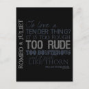 Recherche de shakespeare citation cartes postales Anglais