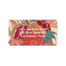 Search for tropical return address labels Rustic