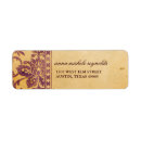 Search for lacy return address labels Damask