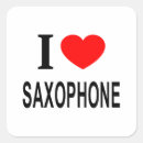 Recherche de saxophoniste autocollants Musicien
