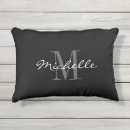 Recherche de monogramme e coussins Noir et blanc