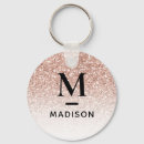 Search for rose pink keychains Rose gold glitter
