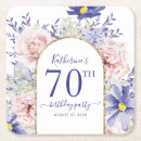 Search for 70th birthday coasters Gold glitter