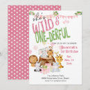 Search for wild and onederful birthday invitations Watercolor