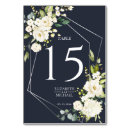 Search for silver numbers table wedding table cards Navy blue