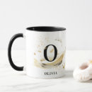 Search for watercolor monogram mugs Gold