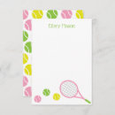 Search for tennis note cards Racket