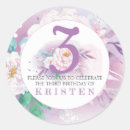 Search for floral birthday party stickers Chic