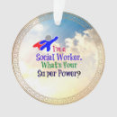 Search for social worker ornaments Superhero