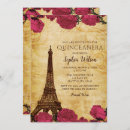 Recherche de paris quinceanera invitations Vintage