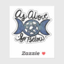 Search for as above so below stickers Witch