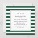 Search for green white baby shower invitations Typography
