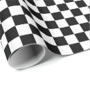 Search for black and white squares wrapping paper Chequered