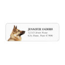 Search for german shepherd return address labels Cute