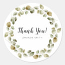Search for floral wreath thank you stickers Fall