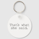 Search for she said keychains Funny