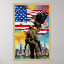 Recherche de soldat américain posters Drapeau