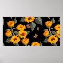 Search for black floral pattern posters Blossom