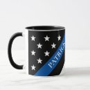 Search for thin blue line flag mugs Patriotic