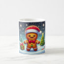 Search for cute gingerbread man mugs Whimsical