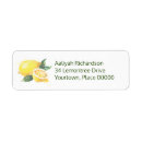 Search for lemonade return address labels Watercolor