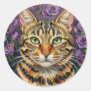 Search for tabby cat stickers Floral
