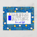 Recherche de hanoucca cartes postales Bleu