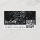 Recherche de noir blanc floral cartes visite Coiffeur