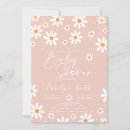 Search for rectangle daisy baby shower invitations Retro