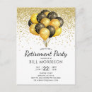 Search for retirement postcard invitations Black