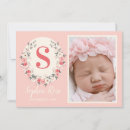 Search for monogram baby shower invitations Blush pink