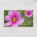 Recherche de cosmos business cards Floral