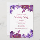 Search for orchid birthday invitations Purple