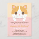 Search for kitten party invitations Girls