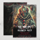Search for scary clown invitations Horror