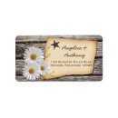 Search for rustic daisy return address labels White