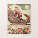 Search for vintage santa puzzles Sleigh