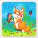 Recherche de renards dessous de verres Pour enfants