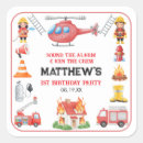 Search for firetrucks stickers Kids birthday