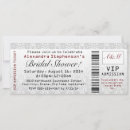 Search for ticket bridal shower invitations Unique
