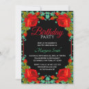 Search for red rose birthday invitations Woman
