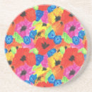 Search for orange poppies coasters Bright