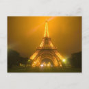 Recherche de tour eiffel nuit cartes postales Architecture