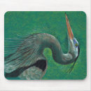 Search for herons mousepads Great blue heron